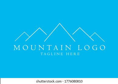mountain logo and minimalist logo design