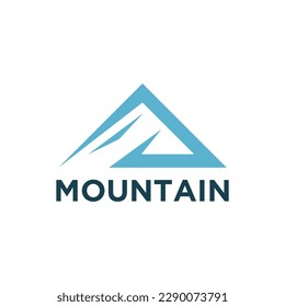 mountain logo with a modern concept and simple design