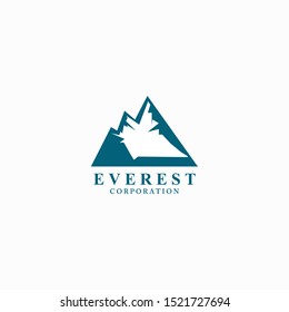 Mountain logo with modern concept. Vector illustration
