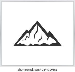 Mountain logo. modern mountain for logos flat style isolated