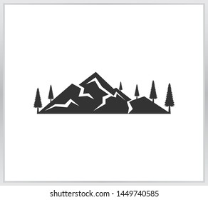 Mountain logo. modern mountain for logo on white backgorund