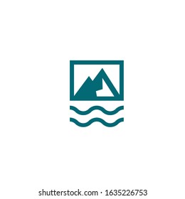 mountain logo modern sign template