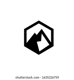 mountain logo modern sign template
