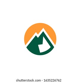 mountain logo modern sign template