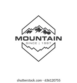 Logo de montaña estilo moderno