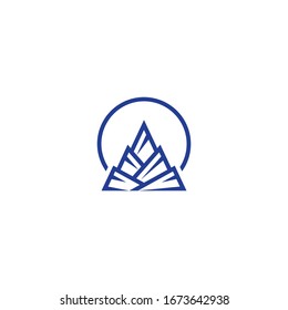 mountain logo in a modern style, mountain icon