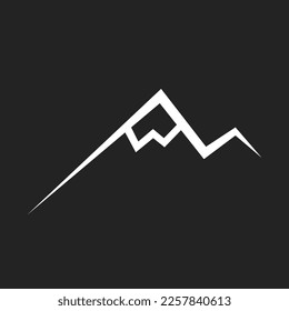 Mountain logo, modern mountain vector logo design. Vector illustration