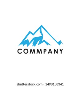 Mountain logo Natural Minimalist Hill