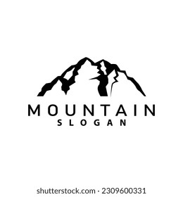 Mountain Logo, Nature Landscape Vector, Premium Elegant Simple Design, Illustration Symbol Template Icon