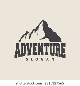Mountain Logo, Nature Landscape Vector, Premium Elegant Simple Design, Illustration Symbol Template Icon