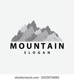 Berg-Logo, Natur Landschaft Vektor, Premium-elegantes einfaches Design, Illustration Symbol Vorlage Symbol