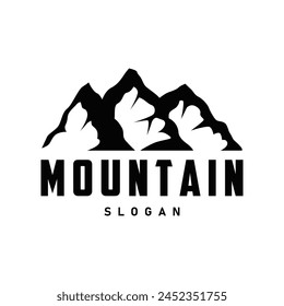 Mountain Logo, Nature Landscape Vector, Premium Elegant Simple Design, Illustration Symbol Template Icon