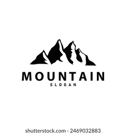 Mountain Logo, Nature Landscape Vector, Premium Elegant Simple Design, Illustration Symbol Template Icon