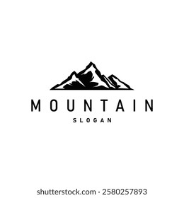 Mountain Logo, Nature Landscape Vector, Premium Elegant Simple Design, Illustration Symbol Template Icon