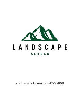 Mountain Logo, Nature Landscape Vector, Premium Elegant Simple Design, Illustration Symbol Template Icon