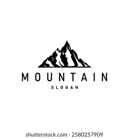 Mountain Logo, Nature Landscape Vector, Premium Elegant Simple Design, Illustration Symbol Template Icon