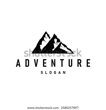 Mountain Logo, Nature Landscape Vector, Premium Elegant Simple Design, Illustration Symbol Template Icon