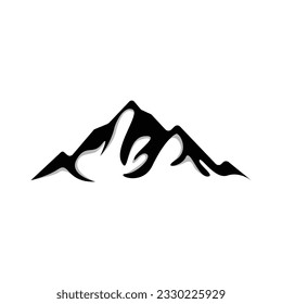 Mountain Logo, Nature Landscape View Design, Climbers And Adventure, Template Illustration