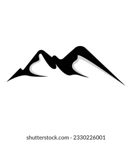 Mountain Logo, Nature Landscape View Design, Climbers And Adventure, Template Illustration