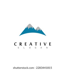 mountain logo nature template logo design symbol