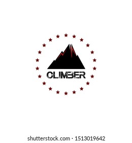 mountain logo on a white background