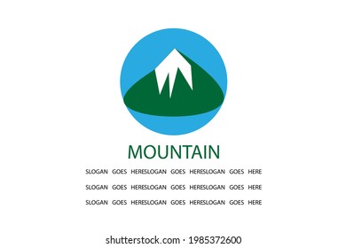  logotipo de montaña. sobre un fondo blanco. ilustración vectorial