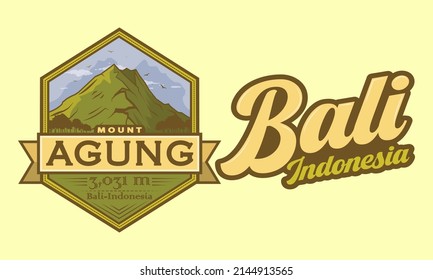 	
Mountain Logo. The mountain originating from Indonesia (Bali) is named Mount Agung. with a height of 3,031 meters.