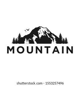 Mountain Logo Outdoor Adventure Wildlife Pine Stock Vector (Royalty ...