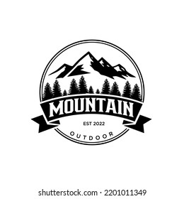 Mountain Logo Outdoor Design Vector