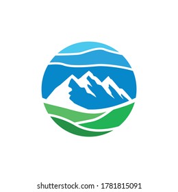 Mountain logo. Outdoor vector illustration
