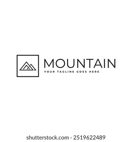 Berglogo, Peak Logo Design, Vektorvorlage