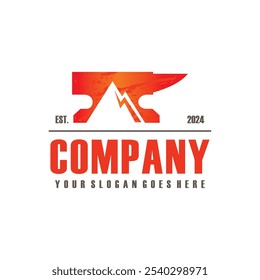 mountain logo , peak hiking logo vector
