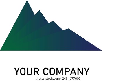 Mountain logo: reflects strength and resilience, bringing inspiration from the highest peaks to your brand identity.