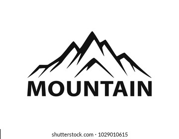 mountain logo silhouette graphic element