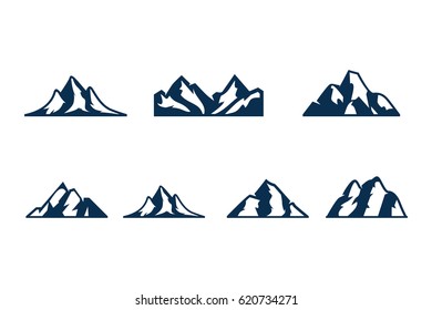 Mountain Logo Silhouette Set