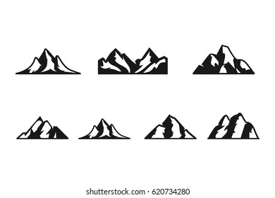 Mountain Logo Silhouette Set