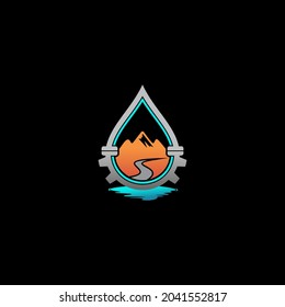 mountain logo simple and clean