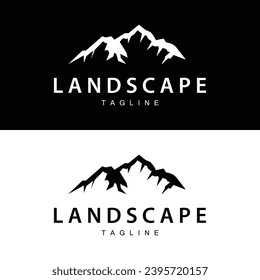Mountain Logo Simple Design Adventure Model Silhouette Landscape Simple Modern Style Brand Product Business