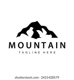 Mountain Logo Simple Design Adventure Model Silhouette Landscape Simple Modern Style Brand Product Business