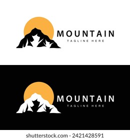 Mountain Logo Simple Design Adventure Model Silhouette Landscape Simple Modern Style Brand Product Business