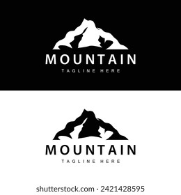 Mountain Logo Simple Design Adventure Model Silhouette Landscape Simple Modern Style Brand Product Business