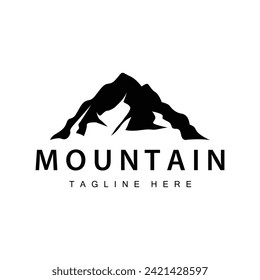 Mountain Logo Simple Design Adventure Model Silhouette Landscape Simple Modern Style Brand Product Business