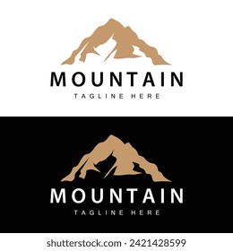Mountain Logo Simple Design Adventure Model Silhouette Landscape Simple Modern Style Brand Product Business