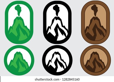 Mountain logo, suitable for design Who want to show greatness, stability and strength.