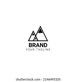 the mountain logo is suitable to represent a business or company in the fields of technology, jewelry, agencies, consultants, building, construction, hotels, fashion, travel, cosmetics