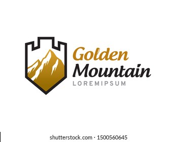 Mountain logo symbol or icon template