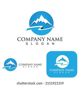 Mountain logo and symbol vector