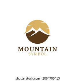 Mountain Logo Symbol Vector For Brand Hipster Adventure