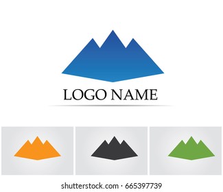 Mountain logo and symbols template