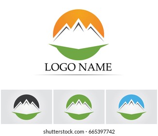 Mountain logo and symbols template